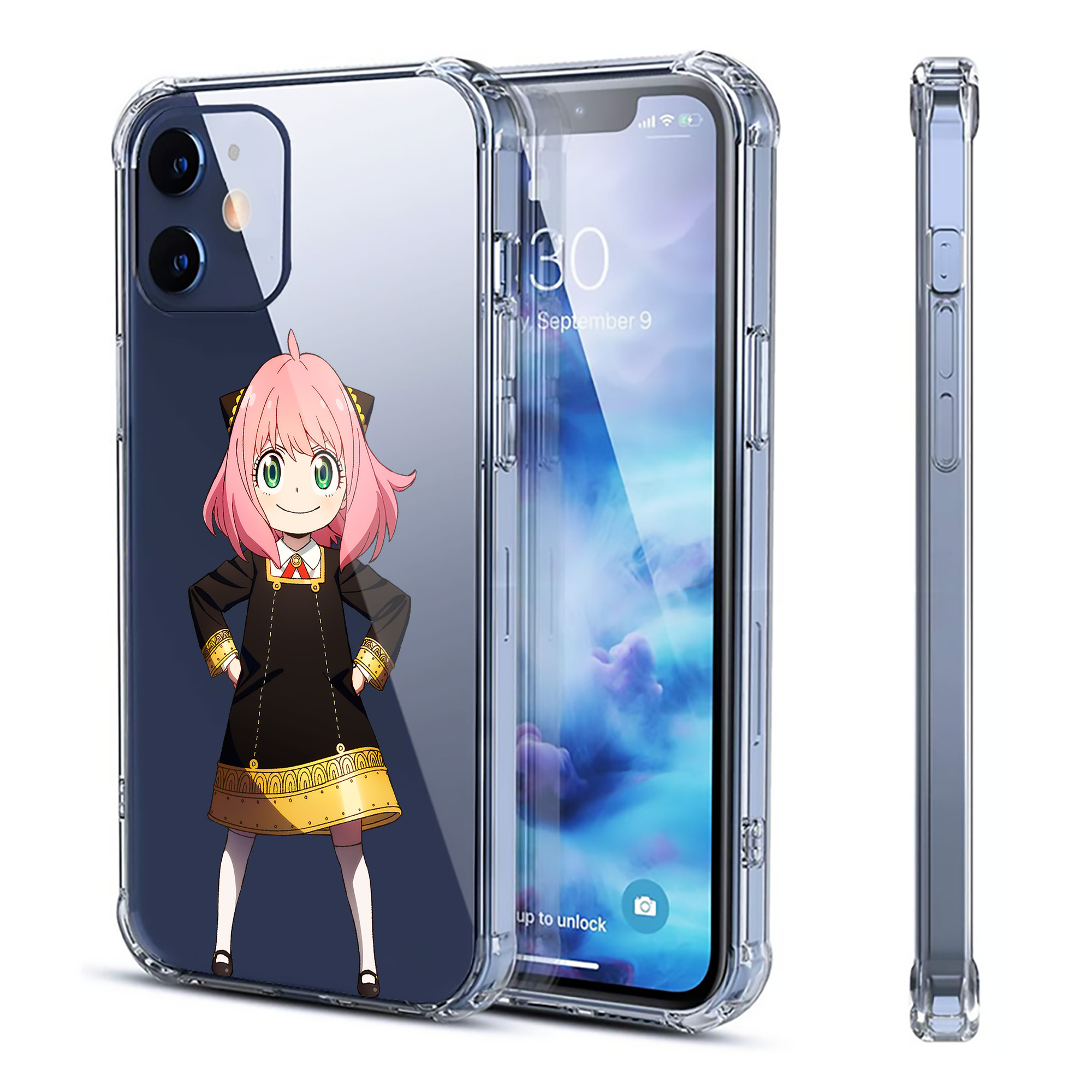 （画像用） SPY×FAMILY间谍家家酒 【iPhone 12シリーズ対応】透明スマホケース（クリアソフトケース）
